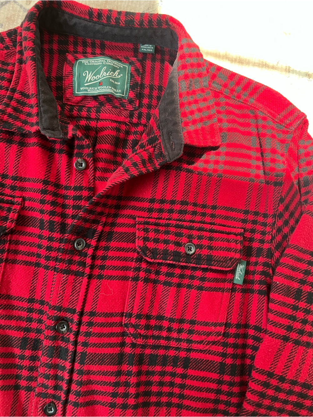 Men’s Woolrich Buffalo Plaid Flannel XXL
